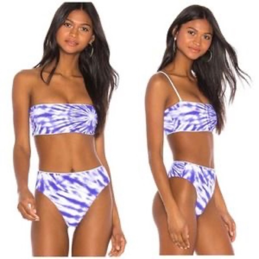 Seafolly Purple Tie Dye Bathing Suit Set - Picture 7 of 7
